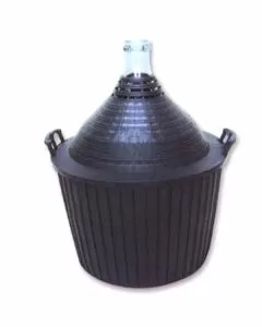 Damigiana bocca stretta rivestimento plast. l 5