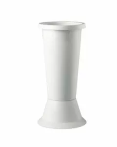 Vaso fiori jolly base bianco cm 18 h 45 erba