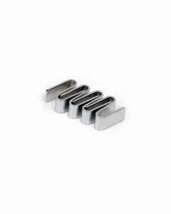 Ganci a "S" in acciaio cromato per piani complanari (set 4 pezzi)