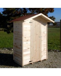 Casetta in legno per ricovero attrezzi 130 x 75 x H 210 cm con pavimento