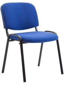 Set di 5 sedie da attesa Lucca senza braccioli blu