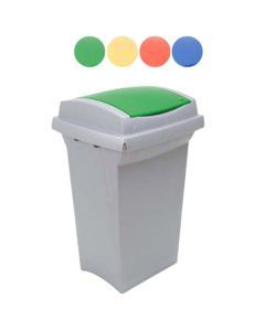 Bidone recycling verde l 50 43x39 h 68 ics