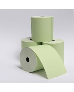Rotoli in carta termica colorata mm 80x80mm x12mm colore Verde Pastello PZ 60